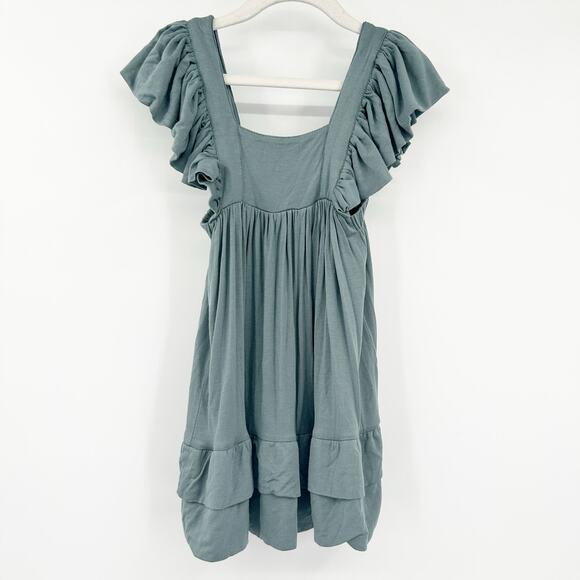 Kate Quinn The Woods Girls Ruffled Sleeve Casual Summer‎ Dress 2T Stormy Blue - Picture 1 of 6